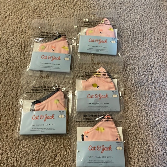 Mask 10 Cat & Jack Kids Reusable Girls Masks - Picture 1 of 4